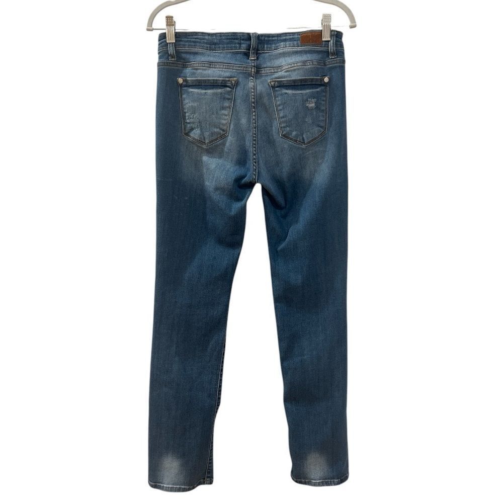 ✅SOLD✅Judy Blue Joshua Dark wash Straight Leg Cuffed Jean Size 9/29 - Picture 6 of 8